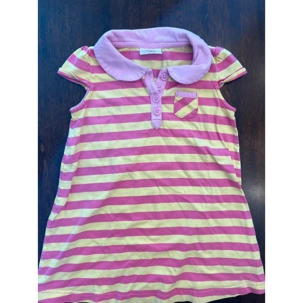 Hanna Andersson Toddler Girls Polo Dress Size 4T Cotton